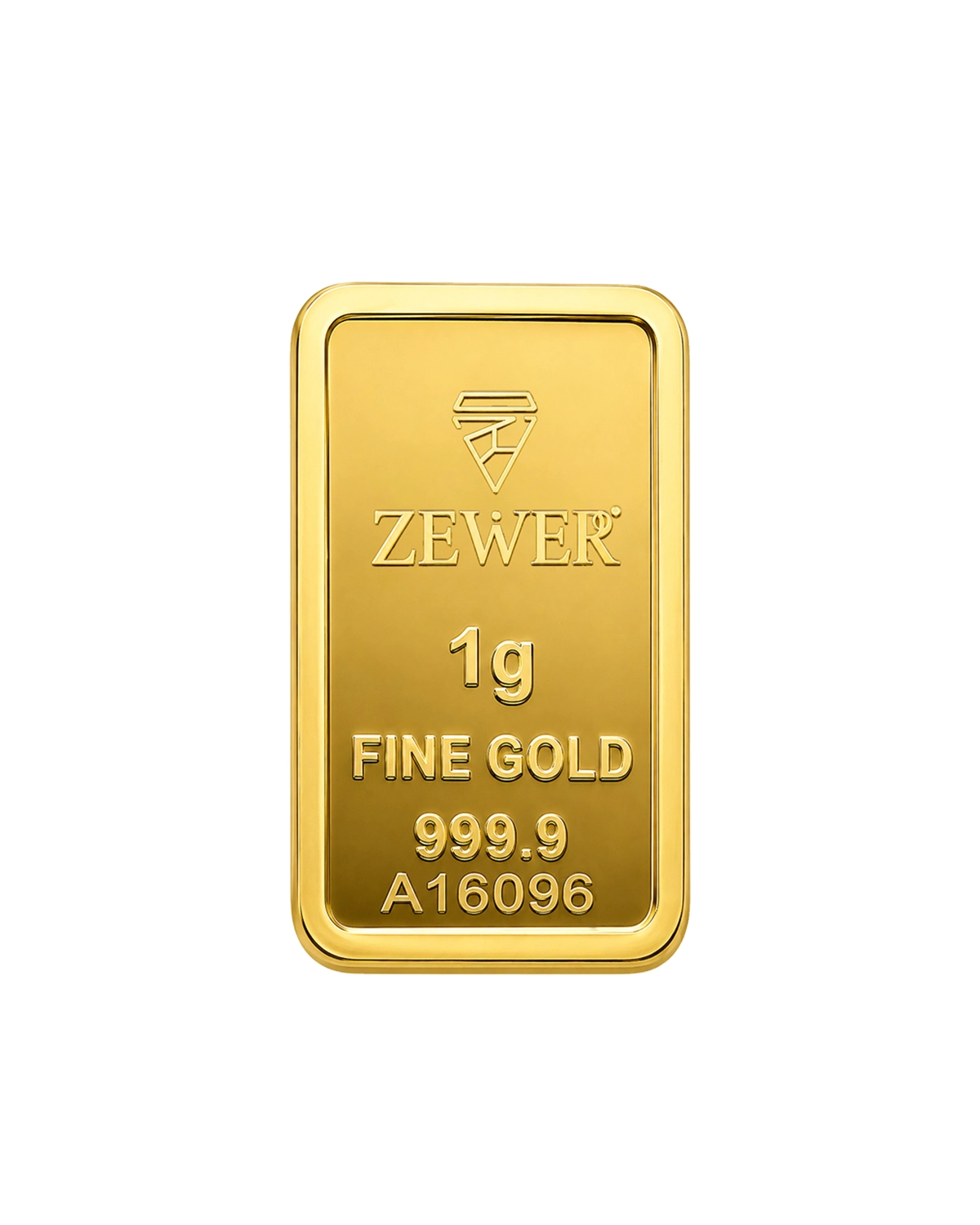 Zewer 1g 24K 999.9 Fine Gold Bar with Floral Design-3-3