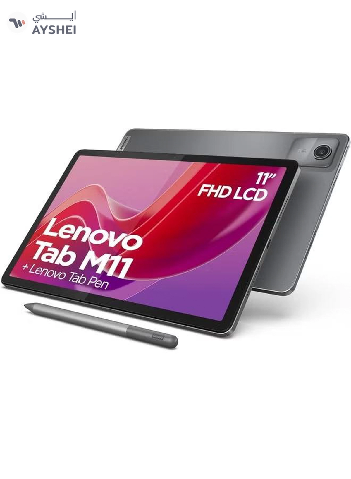 Lenovo Tab M11 11-Inch Luna Grey 4GB RAM 128GB 4G LTE With Folio Case & Lenovo Pen-1-1