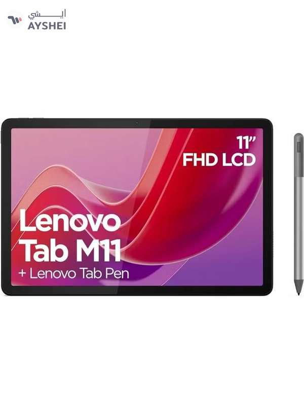 Lenovo Tab M11 11-Inch Luna Grey 4GB RAM 128GB 4G LTE With Folio Case & Lenovo Pen