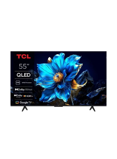 TCL 55 Inch AiPQ Processor Slim Uni-Body QLED Gaming TV 55P7K black-0