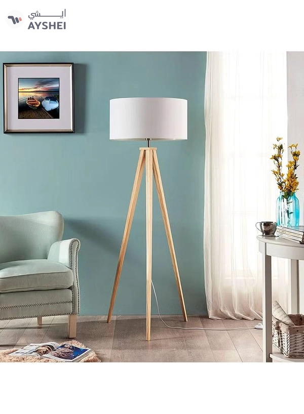 DubaiGallery Nordic Vertical Bedside Floor Lamp Inclined Rod for Living Room & Bedroom With 12W