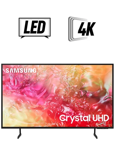 Samsung Smart TV, Crystal UHD, DU7000, 65 Inch, 2024, International Version PurColor, 4K Upscaling, Tizen OS, Q-Symphony UA65DU7000 Black-0