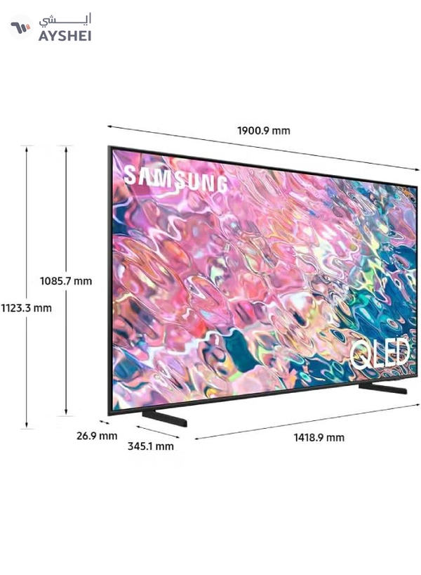 Samsung 85 Inch QLED 4K Smart TV (2022) Q60 QA85Q60BAUXZN Black