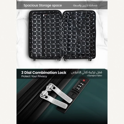 Para John TRACE Series - 3 Piece Expandable Polypropylene Luggage Set-2