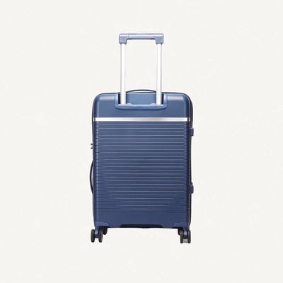 British Traveller 3-Piece Polypropylene Luggage Set | 20”, 24”, 28” Lightweight Suitcases with 360° Spinner Wheels, TSA Lock, Water & Scratch Resistant | Durable Hard Shell Trolley Bags with Telescopic Handle - Blue-5