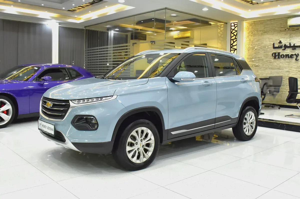 AED 823 EMi at 0% DP | Chevrolet Groove LT ( 2023 Model ) in Blue Color GCC Specs-1-1