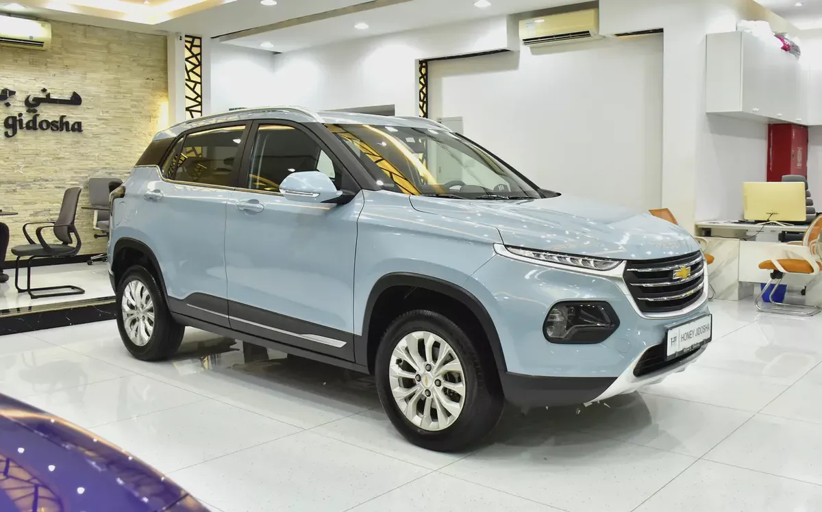AED 823 EMi at 0% DP | Chevrolet Groove LT ( 2023 Model ) in Blue Color GCC Specs-2-2