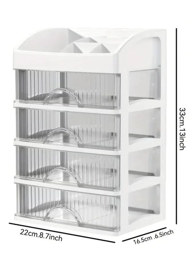 ORiTi Makeup Organizer For Vanity, Large Capacity Desk Storage Box-2