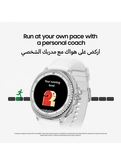 Samsung Galaxy Watch 8 Classic 46mm (Middle East Version) GPS Smartwatch, Cushion Design, Rotating Bezel, Quick Button, 3nm Processor, Sleep Coaching, Running Coach White-4