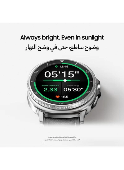Samsung Galaxy Watch 8 Classic 46mm (Middle East Version) GPS Smartwatch, Cushion Design, Rotating Bezel, Quick Button, 3nm Processor, Sleep Coaching, Running Coach White-3