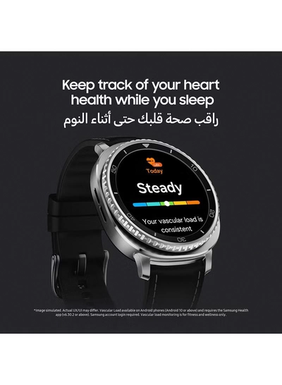 Samsung Galaxy Watch 8 Classic 46mm (Middle East Version) GPS Smartwatch, Cushion Design, Rotating Bezel, Quick Button, 3nm Processor, Sleep Coaching, Running Coach White-1