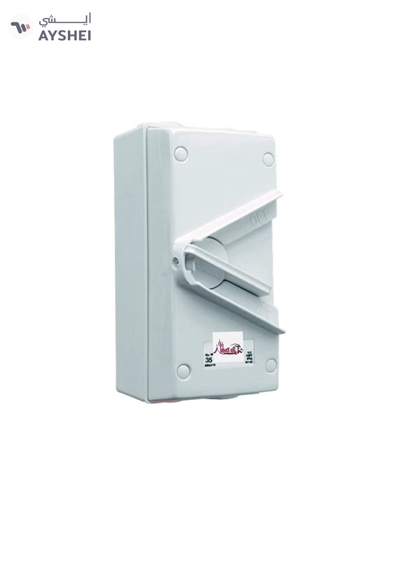 ABBASALI Electric 35A 440V Surface Mount Double Pole Isolating Switch