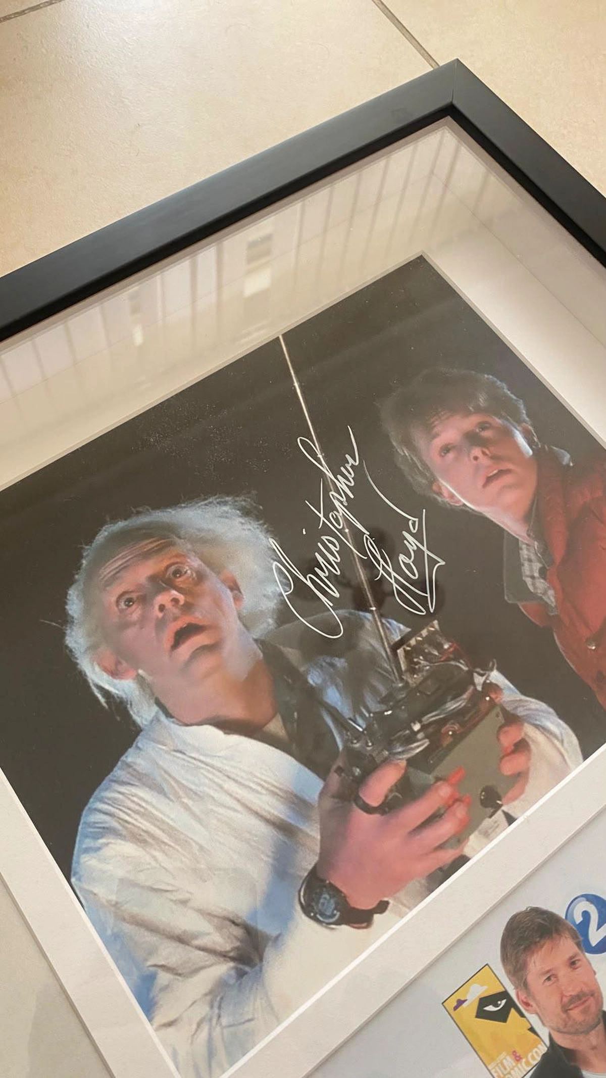 Christopher Lloyd Hand Signed Back to the Future Photo | Framed Autograph | Movie Memorabilia