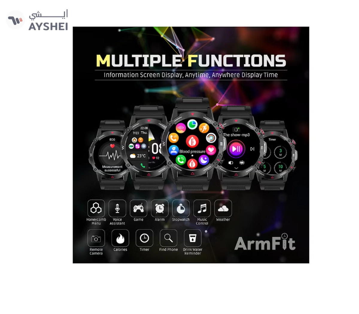 ArmFit Hulk Smartwatch For Men, AMOLED Always On Display-3-3