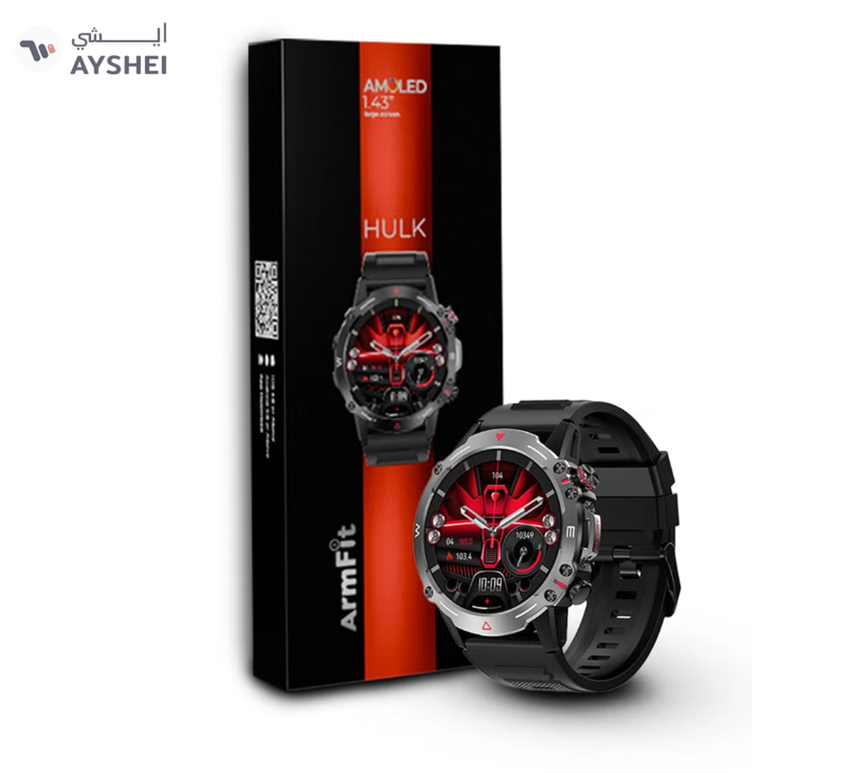 ArmFit Hulk Smartwatch For Men, AMOLED Always On Display-2-2
