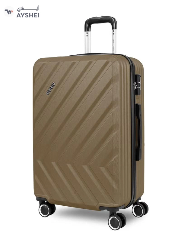 PARAJOHN Prisma Series Set of 3 Luggage | Lightweight Small 10KG, Medium 20KG & Large 30KG ABS 4 Wheels Trolley Hardsided Travel Suitcase - Gold