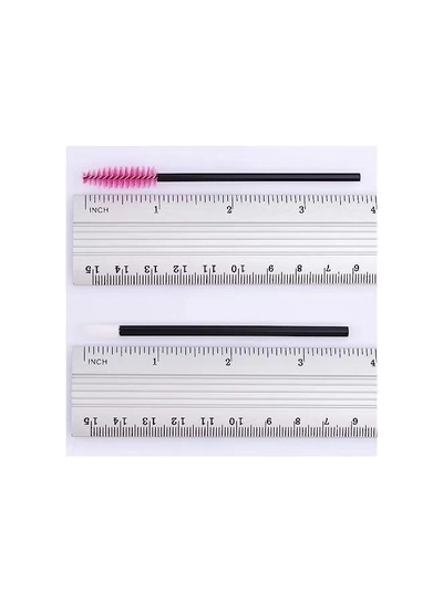 ORiTi 100 Disposable Mascara Wand Spoolies and Lip Brushes, Lipstick Lipgloss Applicator -1