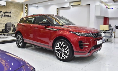 AED 1,963 EMi at 0% DP | Land Rover Range Rover Evoque R-Dynamic ( 2021 Model ) Red Color GCC Specs-2