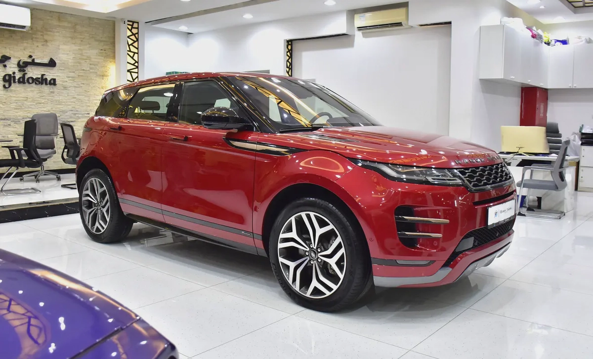 AED 1,963 EMi at 0% DP | Land Rover Range Rover Evoque R-Dynamic ( 2021 Model ) Red Color GCC Specs-2-2