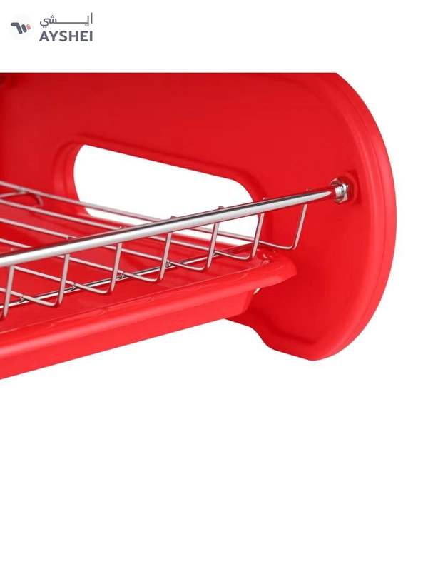 Delcasa 2Layer SS Dish Rack +Glass⋓ Holder