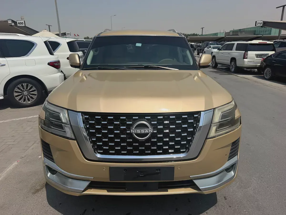 Nissan patrol 2016 look 2020 gold color GacC calen car
