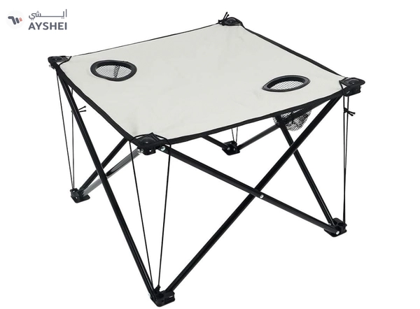 YATAI Set of 4 Folding Chairs With Folding Table - Lightweight Outdoor Camping Chair Table Set