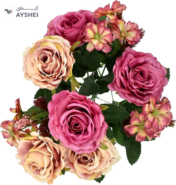 Yatai European Style 6/Heads Luxury Silk Rose Flowers Artificial Plants For Multiple Occasions