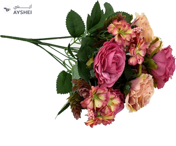 Yatai European Style 6/Heads Luxury Silk Rose Flowers Artificial Plants For Multiple Occasions