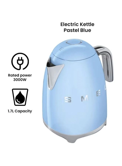 Smeg 50'S Retro Style Aesthetic Electric Kettle 1.7 L 2400 W KLF03PBAU / KLF03PBUK / KLF03PBEU Pastel Blue-1