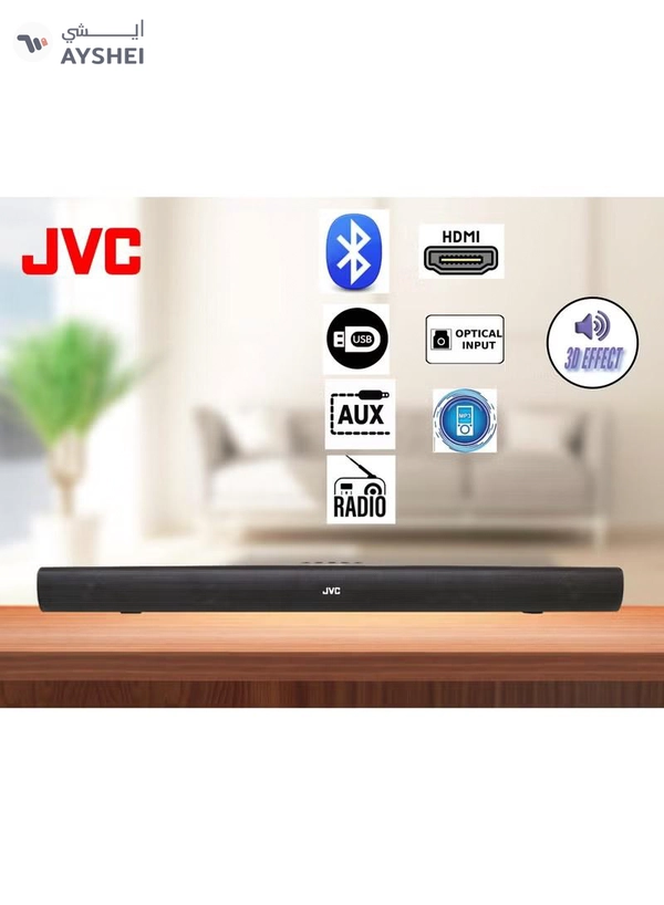 JVC 50-Inch Edgeless 4K UHD Vidaa Smart TV with 2.0CH Soundbar Plus Bluetooth, Usb, Fm Radio With 600W PMPO Combo-LT-50N7105V+TH-N322 LT-50N7105V+TH-N322B black