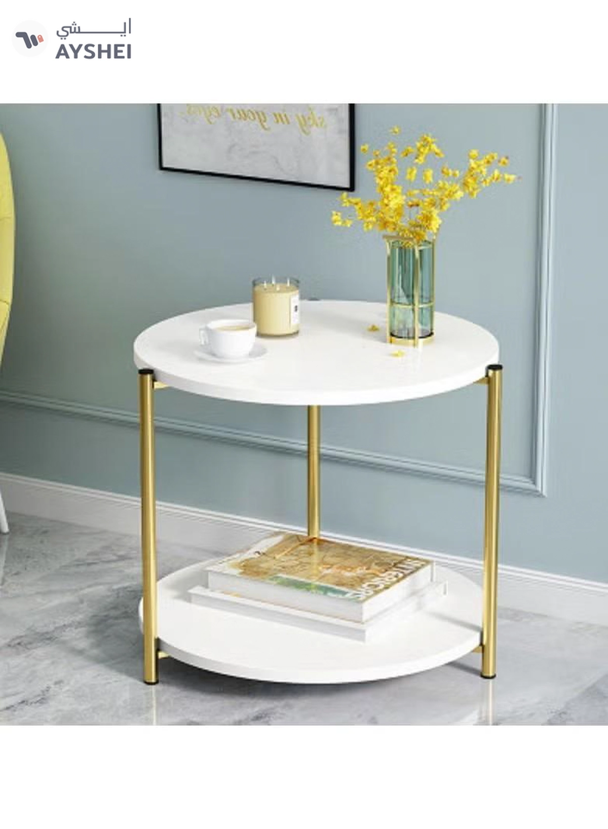 DubaiGallery Modern sofa side table coffee table simple for living room bedroom balcony modern-2-2