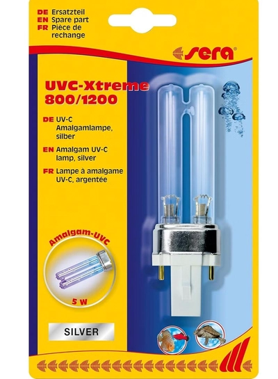 sera 32202 UV-C Amalgam Lamp 5 W for Sera UVC-Xtreme External Filter 800, 1200-0