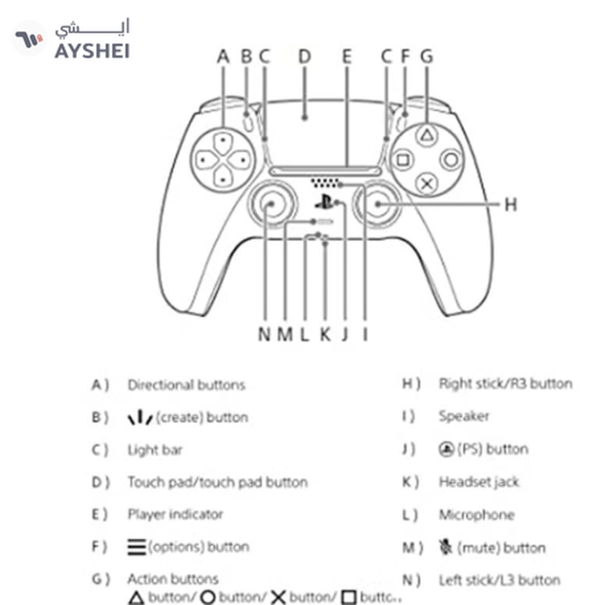"Sony DualSense Wireless Controller For PlayStation 5 - White "-2-2