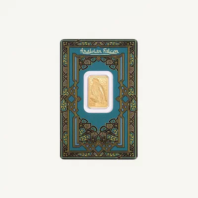 Arabian Falcon 5g Gold Minted Bar-1