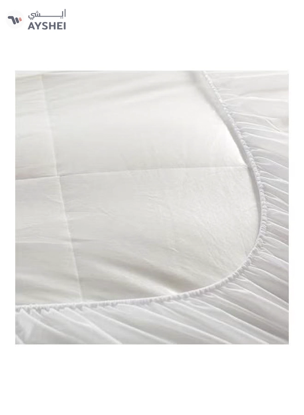 REGAL IN HOUSE Two Layers Microfiber Mattress Topper 7 cm With Rubber Frame Microfiber White 200x180cm