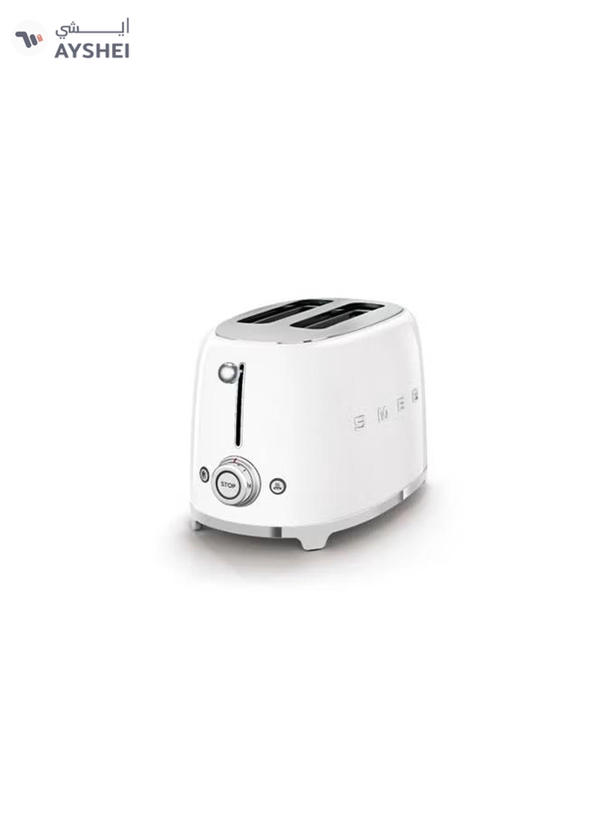 smeg 50's Retro Style 2 Slice Toaster 1035 W TSF01WHUK/AU / TSF01WHEU White-1-1