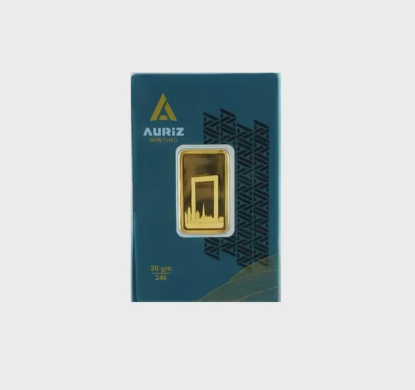Auriz Minting 20gm 24K Gold Bar - Variable Design