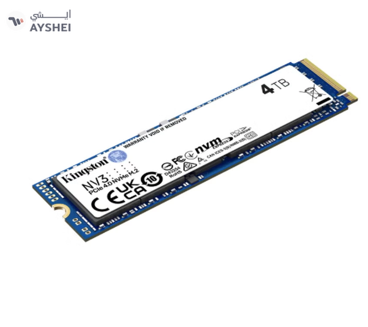Kingston NV3 4TB M.2 2280 NVMe SSD, PCIe 4.0 Gen 4x4, Up to 6000 MB/s - SNV3S/4000G | 4 TB-1-1