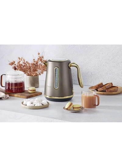 Breville Soft Top Luxe Brass Kettle (International Version) 1.7 L 2400 W BKE735PMB2IAN1/AU Portobello Mushroom-1