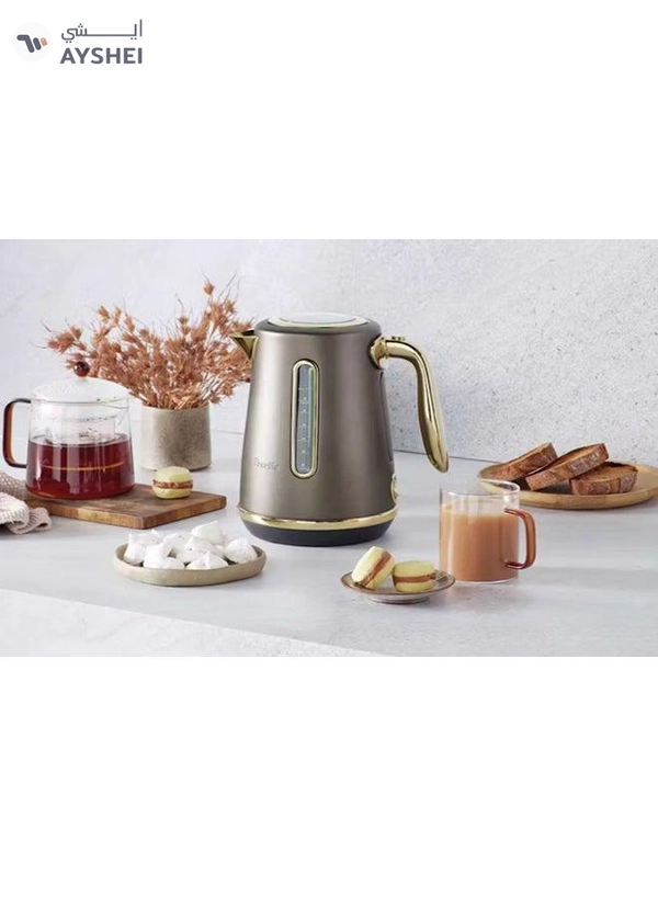 Breville Soft Top Luxe Brass Kettle (International Version) 1.7 L 2400 W BKE735PMB2IAN1/AU Portobello Mushroom