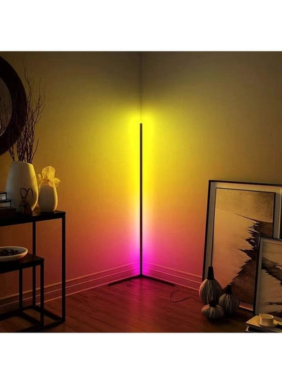 XiuWoo Remote Control RGB LED Corner Floor Lamp Multicolour-0