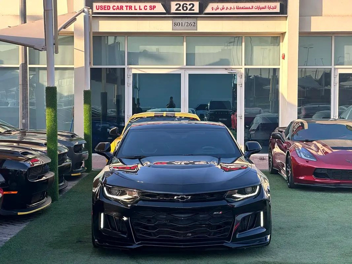 CHEVROLET CAMARO ZL1 GCC 2022 Full service history Original paint Zero accidents Full option Full ca-9-9