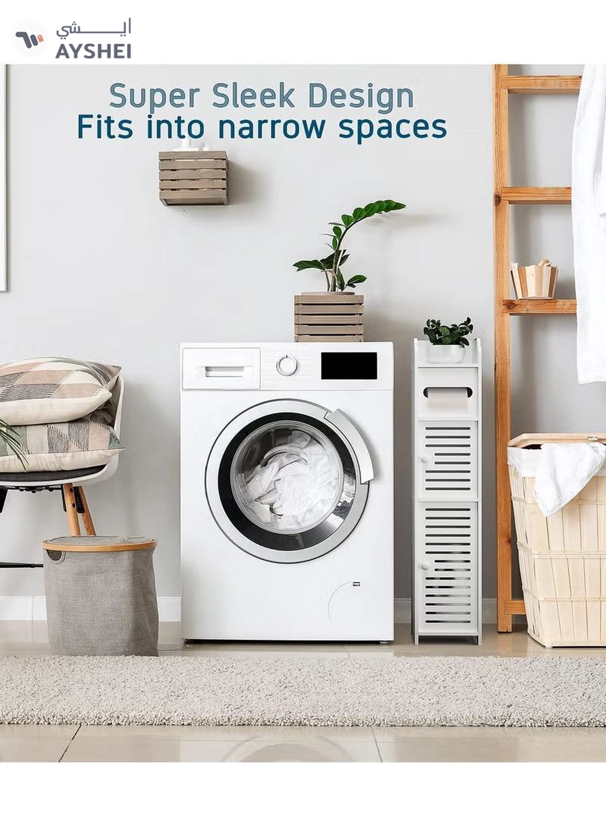  Eworld 3-Tier Free Standing Bathroom Furniture Cabinets-4-4