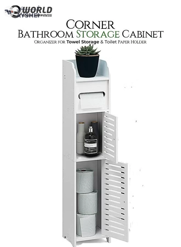  Eworld 3-Tier Free Standing Bathroom Furniture Cabinets