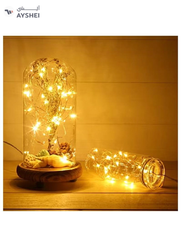 JIHAM LED Fairy String Lights 5M Firefly String Lights For Ramadan Light Battery Operated Lights Warm White Ramadan Light