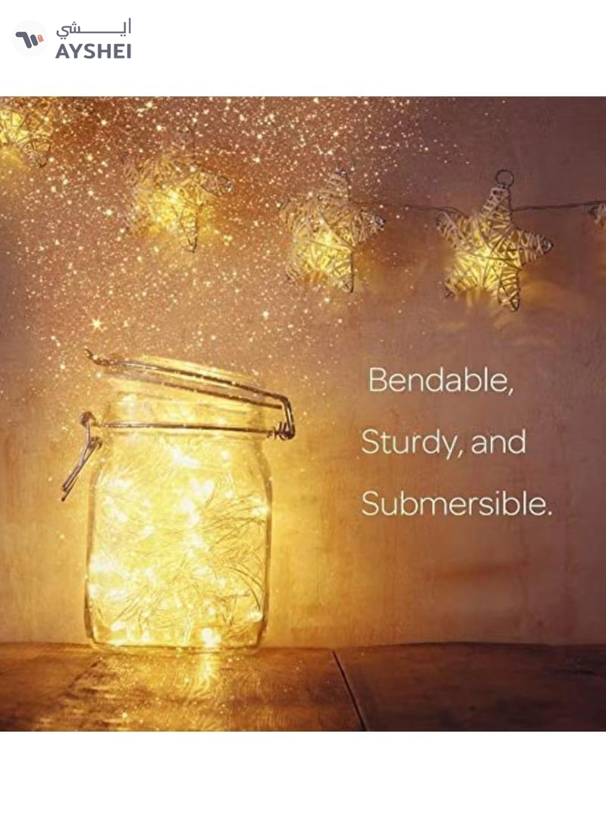 JIHAM LED Fairy String Lights 5M Firefly String Lights For Ramadan Light Battery Operated Lights Warm White Ramadan Light-4-4