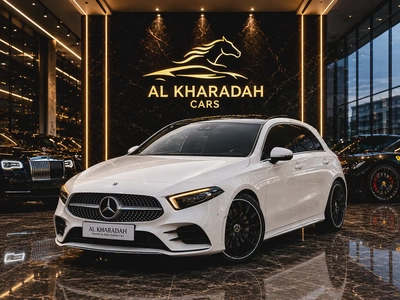 Mercedes-Benz A250 AMG Line | 2018 | GCC | 113,000 km | White / Red Interior-3