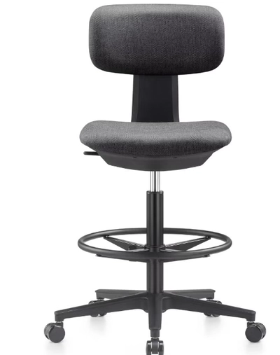 NAVO Pluto, High Office Chair, Ergonomic Drafting Chair with Adjustable Height-0