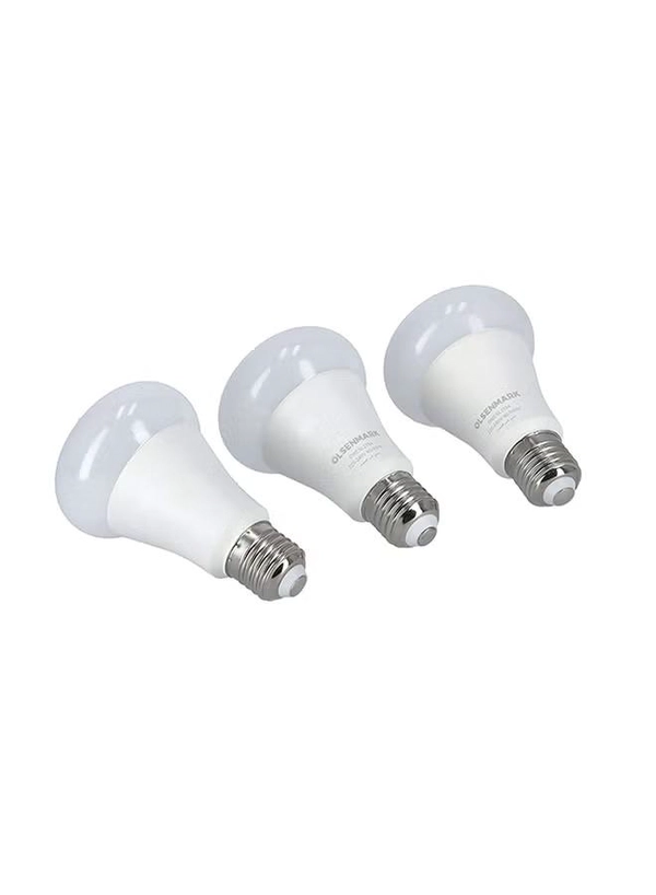 Olsenmark 3-Piece Smart LED Light Bulb With Remote White