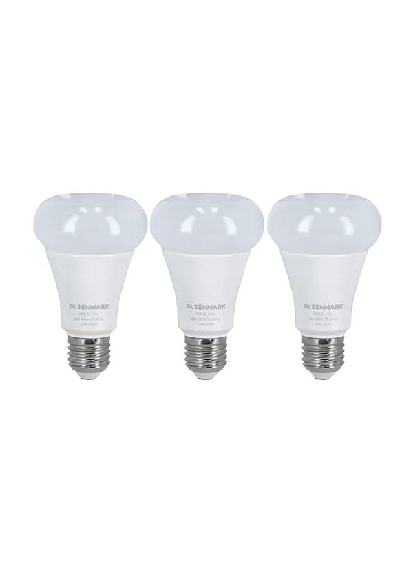Olsenmark 3-Piece Smart LED Light Bulb With Remote White